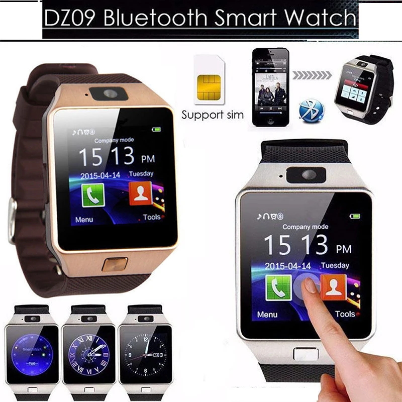 

DZ09 Smart Watch Bluetooth Call Reminder Phone Watch With Camera 2G SIM Card Intelligent Bracelet Waterproof Sport Smartwatch
