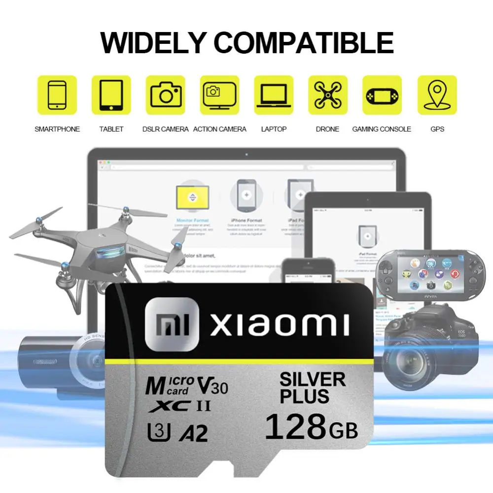 Оригинальные карты памяти Xiaomi 2 ТБ 100 МБ/с A2 SD-карта для камеры 128 ГБ микрокарта Class10