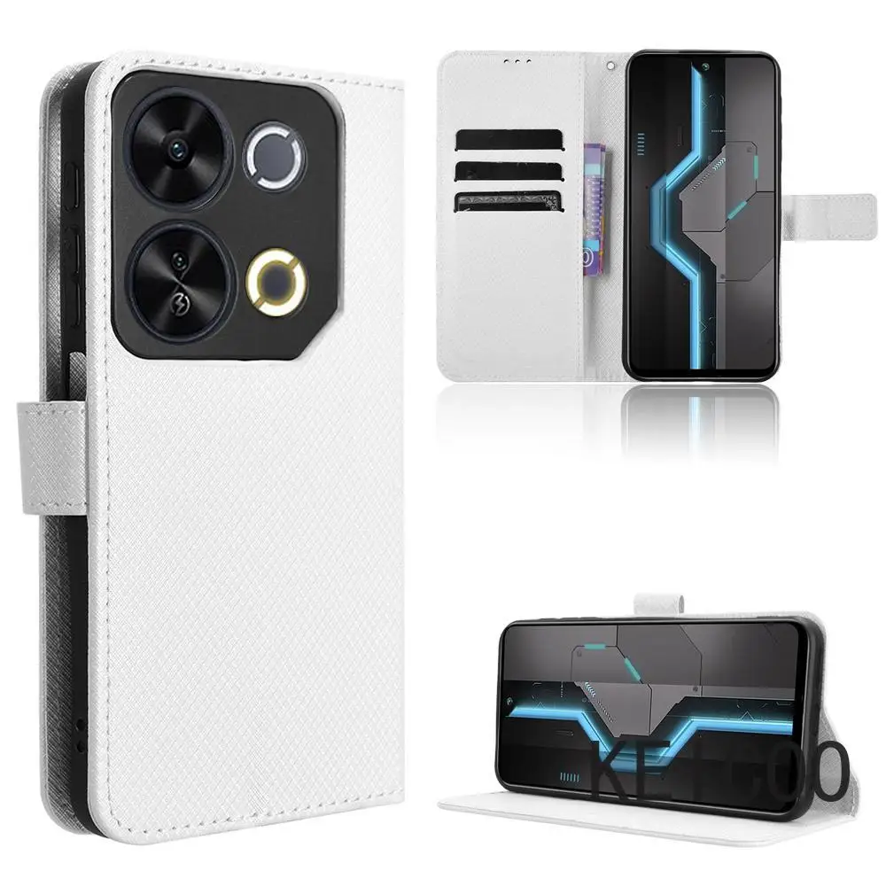 Откидная крышка с отделениями для карт противоскользящий чехол Itel RS4 S23 S24 A50 P55 P55T