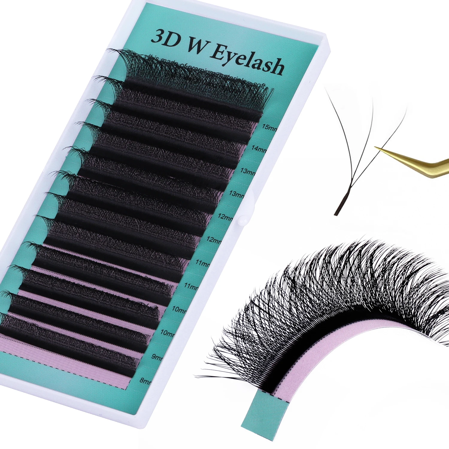 Наращивание Объемных Ресниц Ss0.03-0.12 Мм C/cc/d/dd Curl Easy Fan 2d-20d Diy Индивидуальные Ресницы