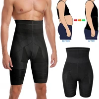 men tummy control shorts high waist slimming shapewear abdomen belly flat body shaper leg underwear compression briefs boxer 3xl