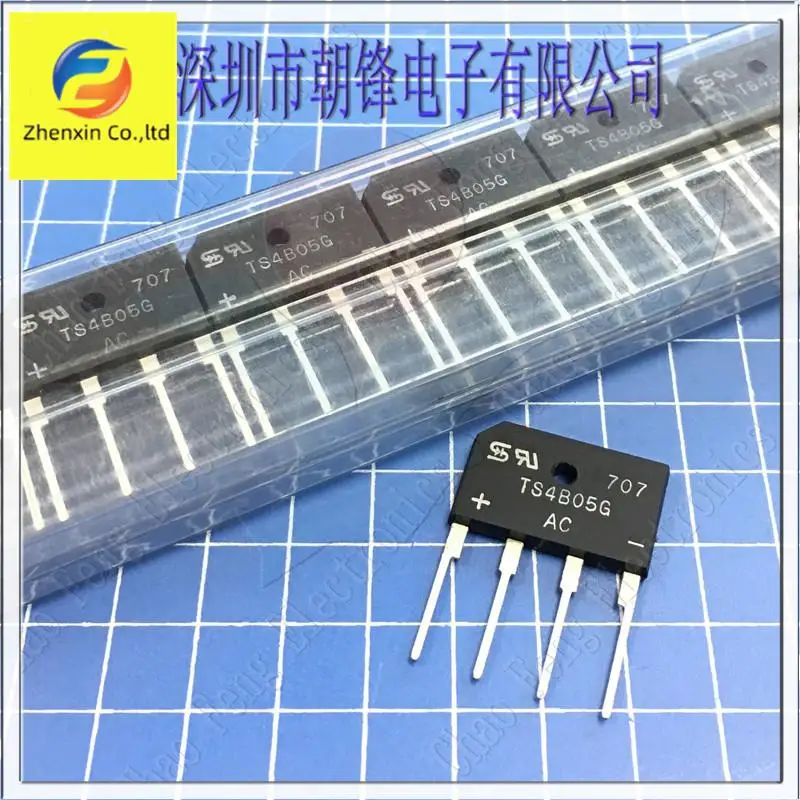 

10pcs original new TS4B05G rectifier bridge 4A 600V ZIP-4