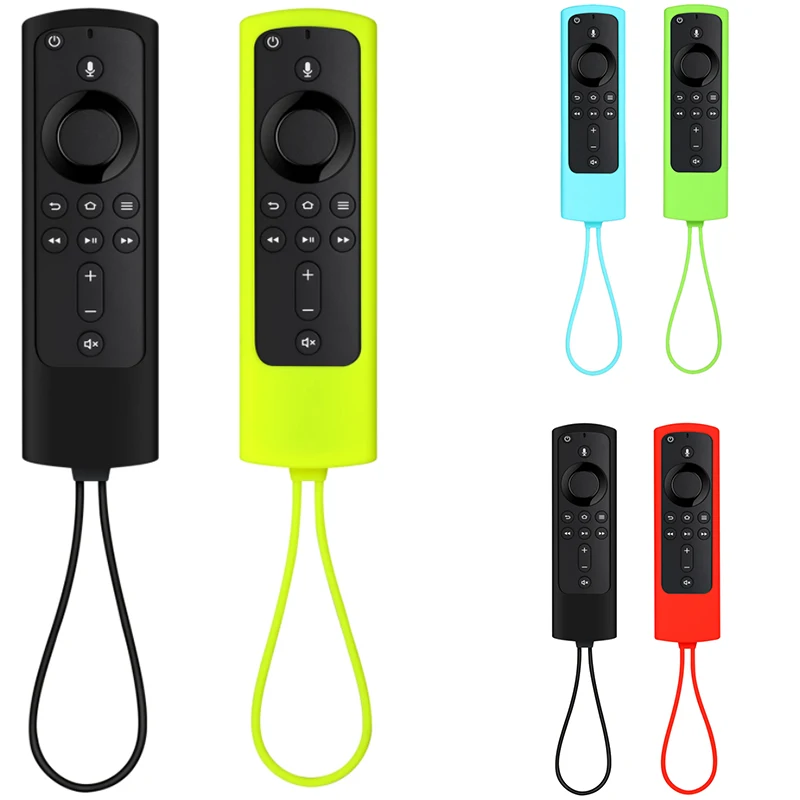 

Firestick Remote Cover, Anti Slip Shockproof Silicone Protective Cover Case For Fire TV Stick 4K 2Pcs