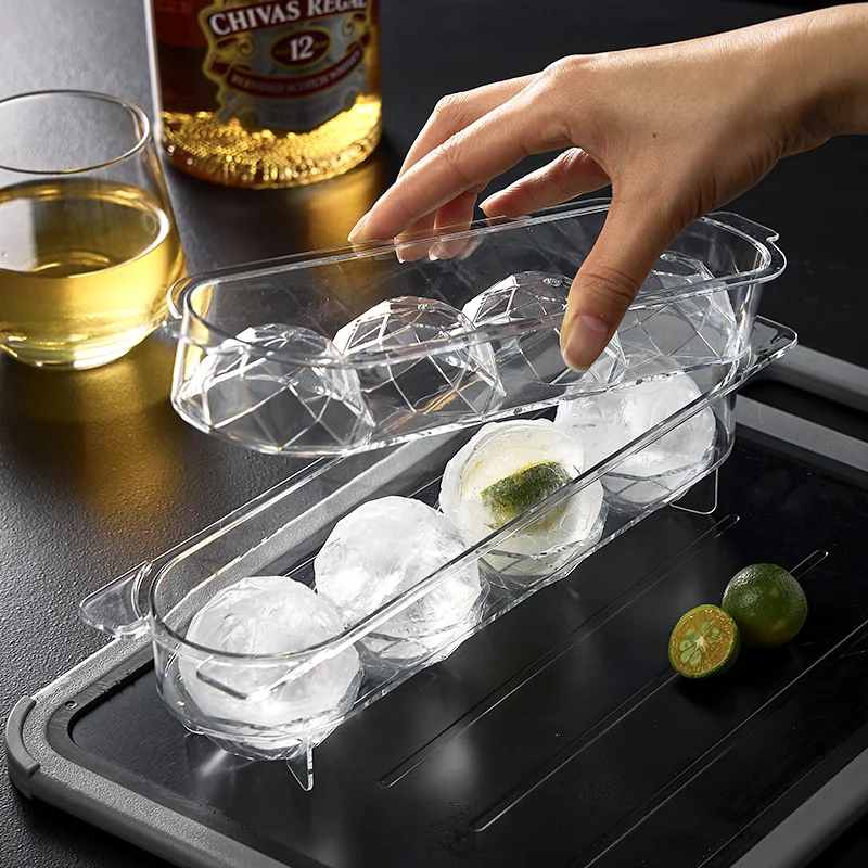 

Ice Ball Mold Safe PP Frozen Ice Cube Rhombus Whiskey Ice Ball Molds Multi-purpose Ice Tray Flexible Trays-ice Maker Moulds