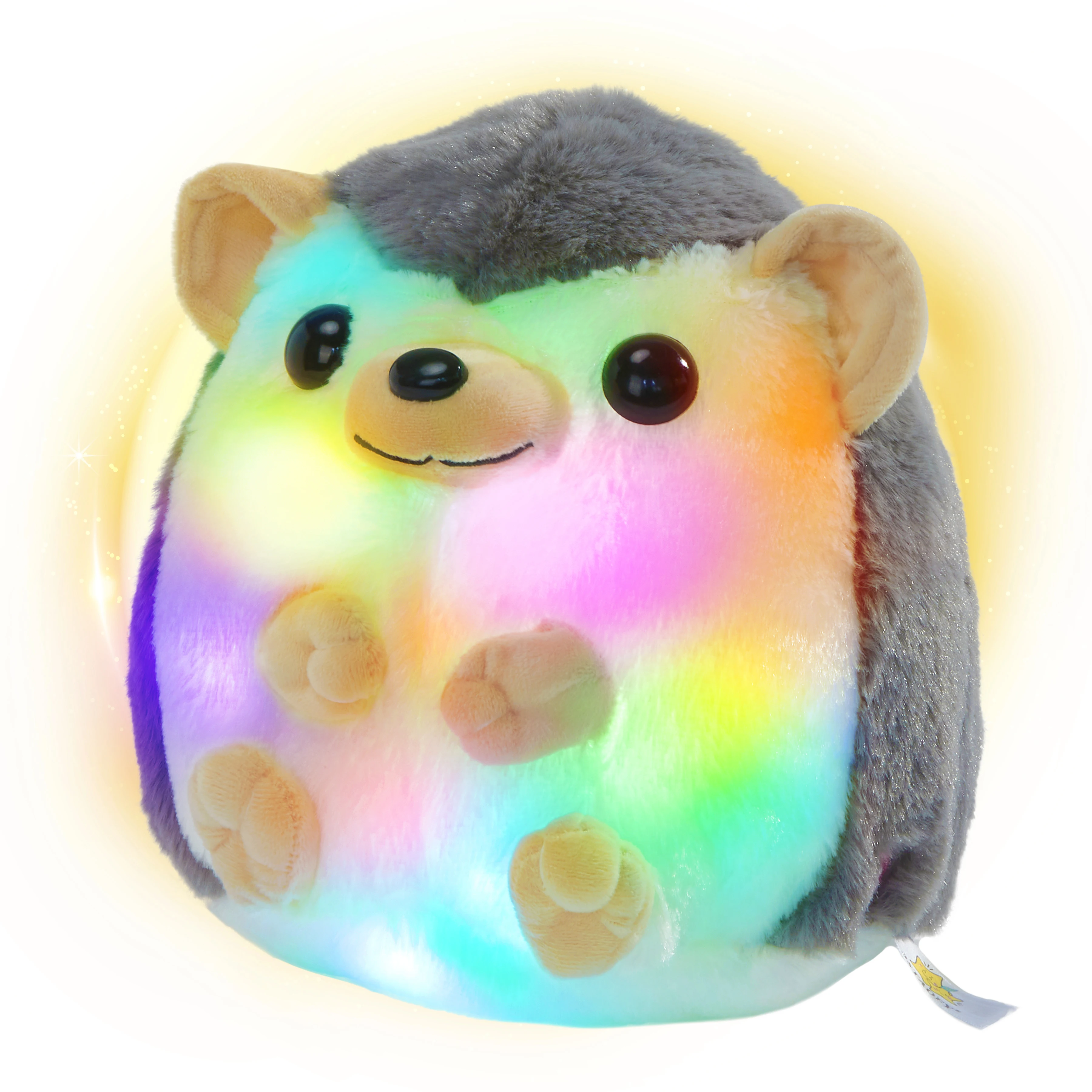 

Luminous Glowing PP Cotton Hedgehog Plush Animals High Quality Super Soft Throw Pillows Cute Kawaii Stuffed Toys for Girls Kids