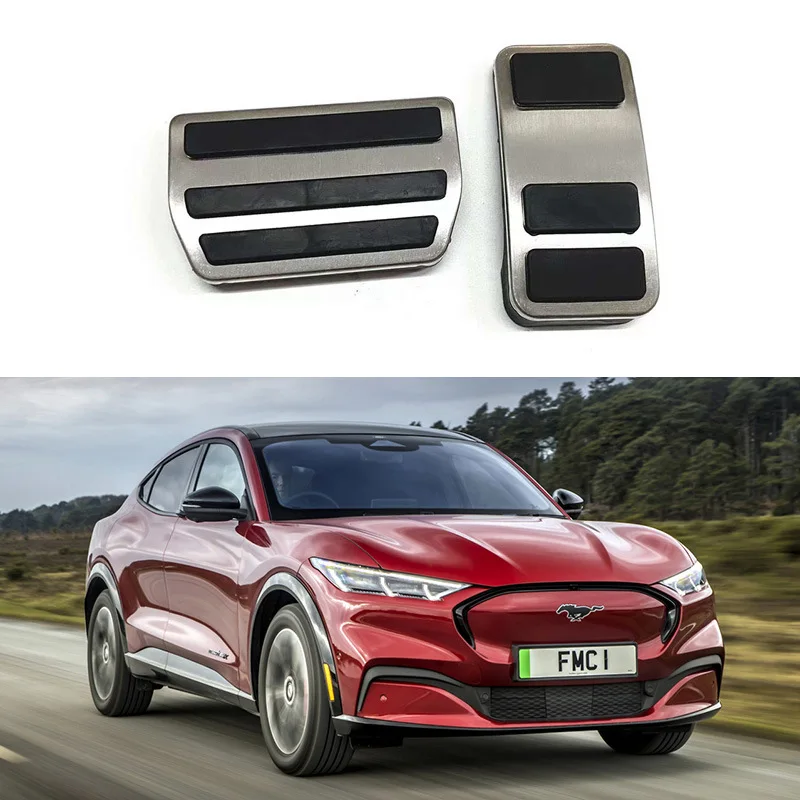 

Подставка тормоза акселератора для Ford Mustang Mach E 2021 2022, аксессуары для салона, алюминиевый сплав