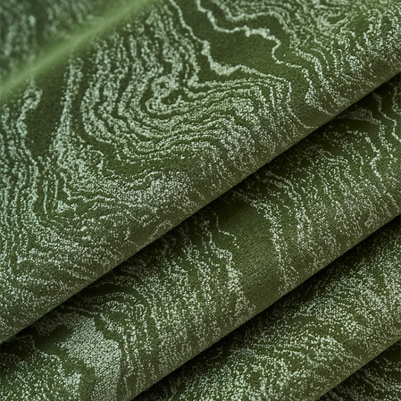 Американский ретро зеленый свет роскошные французские бархатные толстые шторы