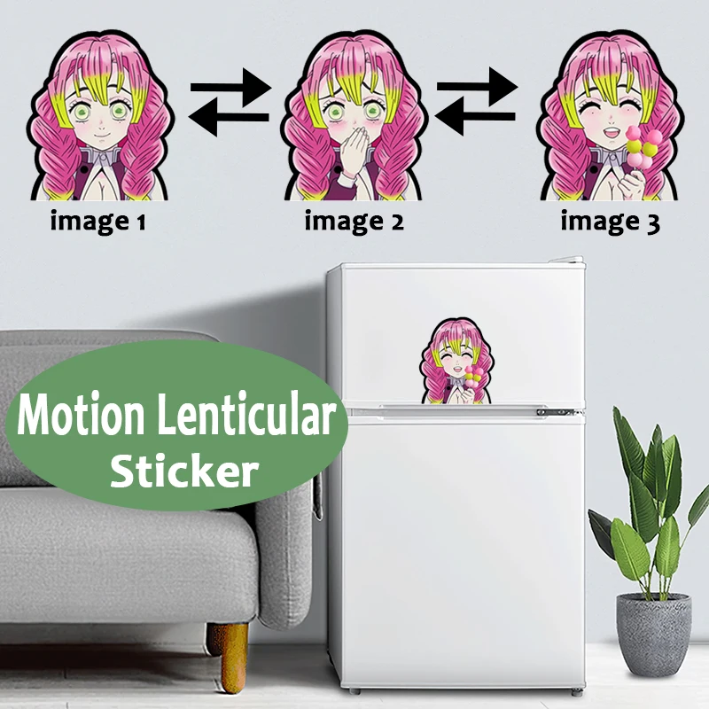 

Kanroji Mitsuri Sticker Demon Slayer Kimetsu No Yaiba Anime Motion Sticker Waterproof Decals for Cars,Laptop, Refrigerator, Etc