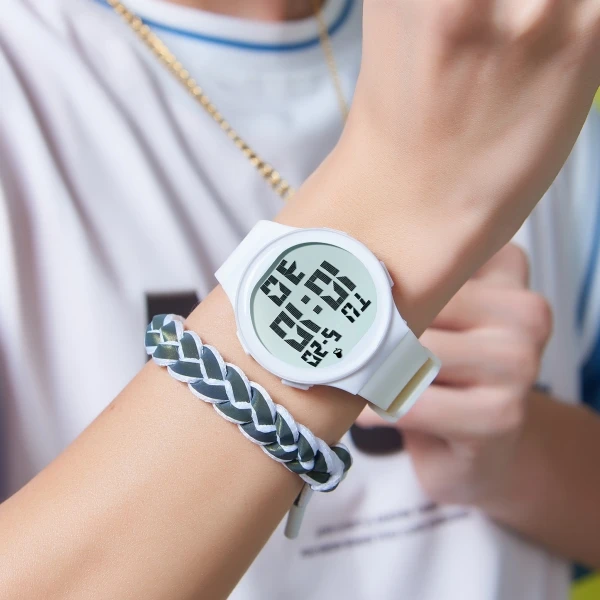 Модные спортивные цифровые мужские электронные часы с большим циферблатом