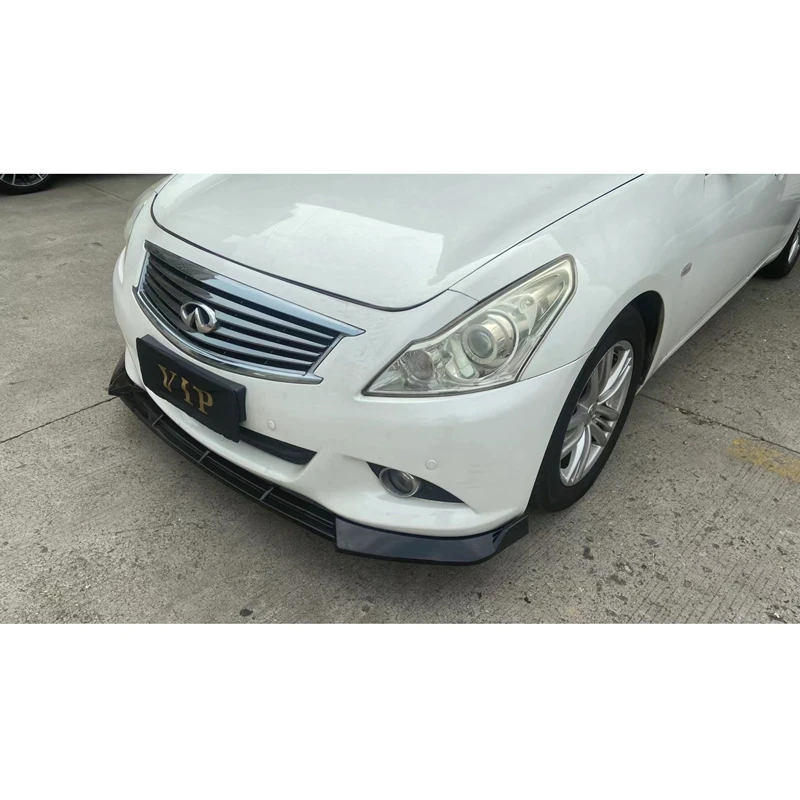 Материал ABS трехсекционный автомобильный передний спойлер для губ черный