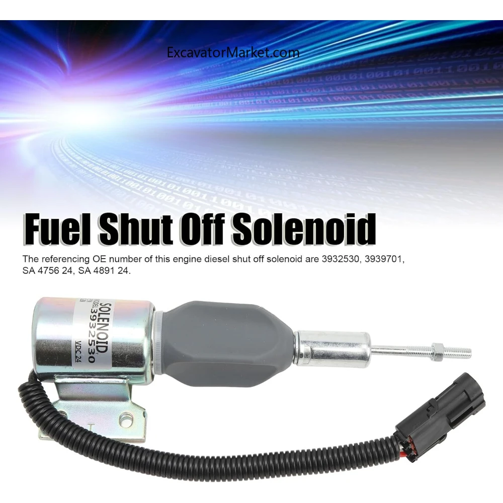 Соленоид двигателя 24 В 3932530 3939701 Отключение Cummins 5 9 л 6BT для аксессуаров