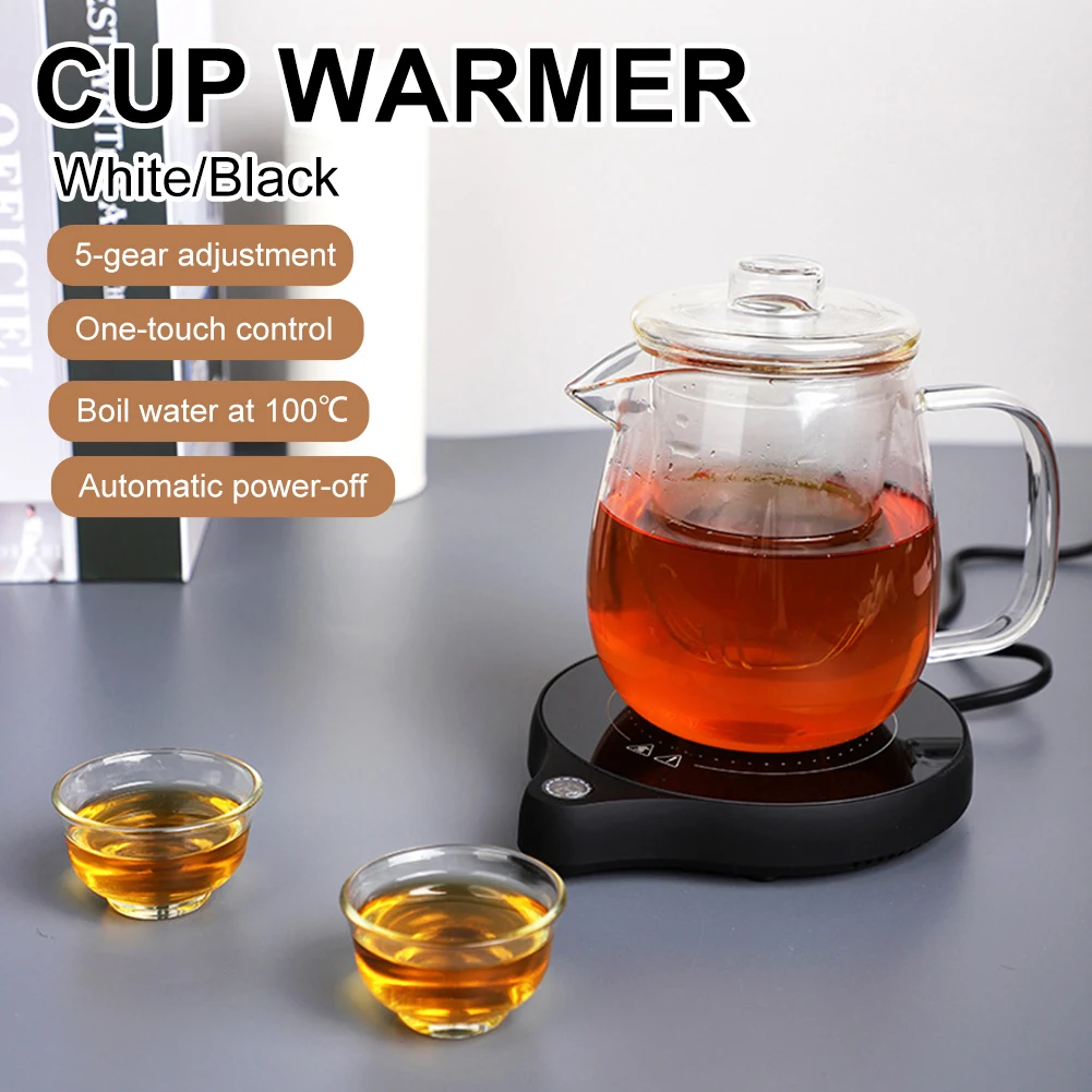 

2022New Smart Coffee Mug Warmer Milk Tea Water Heating Pad with 5 Temperature Settings Cup Heater Constant Temperature Coaster