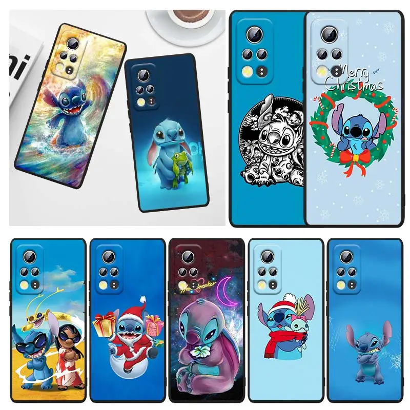 

Disney Cute Lilo & Stitch For Honor Play 3E 10X 10i 10 9X 9C 9S 9A 9 8X 8A 7C 7S Black Soft TPU Silicone Phone Case Funda Capa
