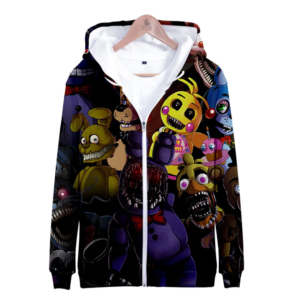 

New Autumn 3D print Five Nights at FNAF Sweatshirt For Boys School Hoodies For FNAF Costume For Teens Sport Clothes Kids Tops