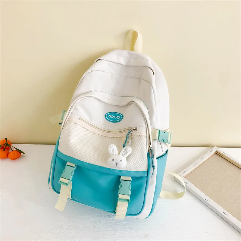 

Middle School Backpack for Girls Teen Cute Student High School Bags Women Nylon Bookbag Large Youth Bagpack Casual 2022