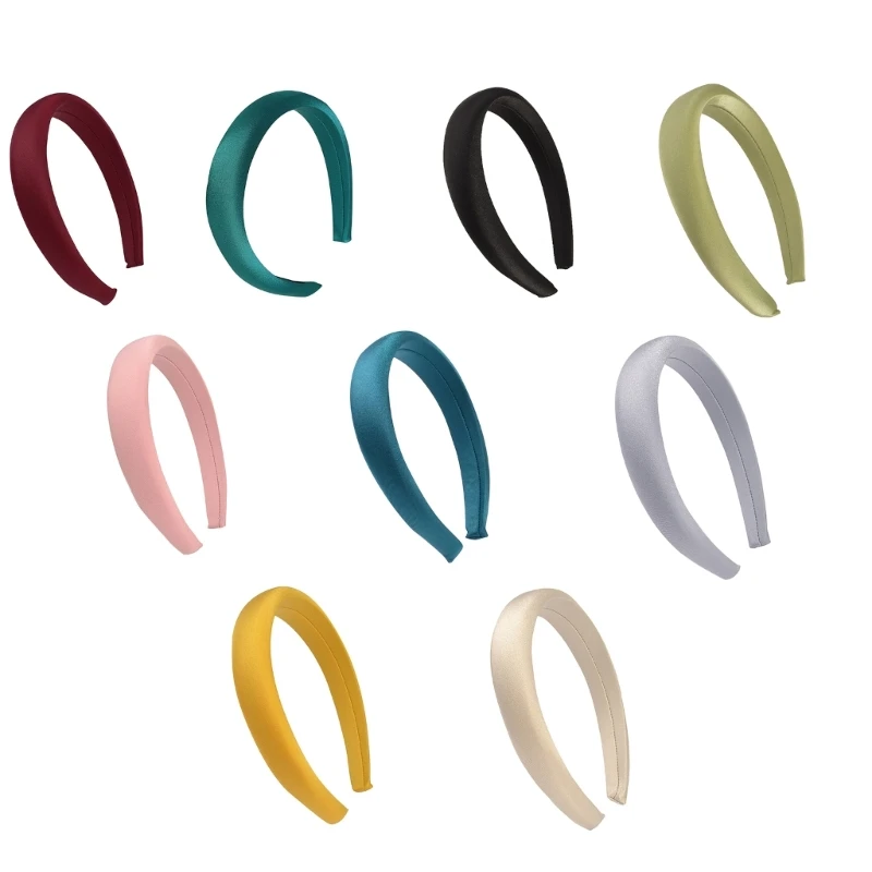 

Повязка на голову MXMB из атласной ткани, головной убор для вечерние, милый гибкий головной убор для девушек