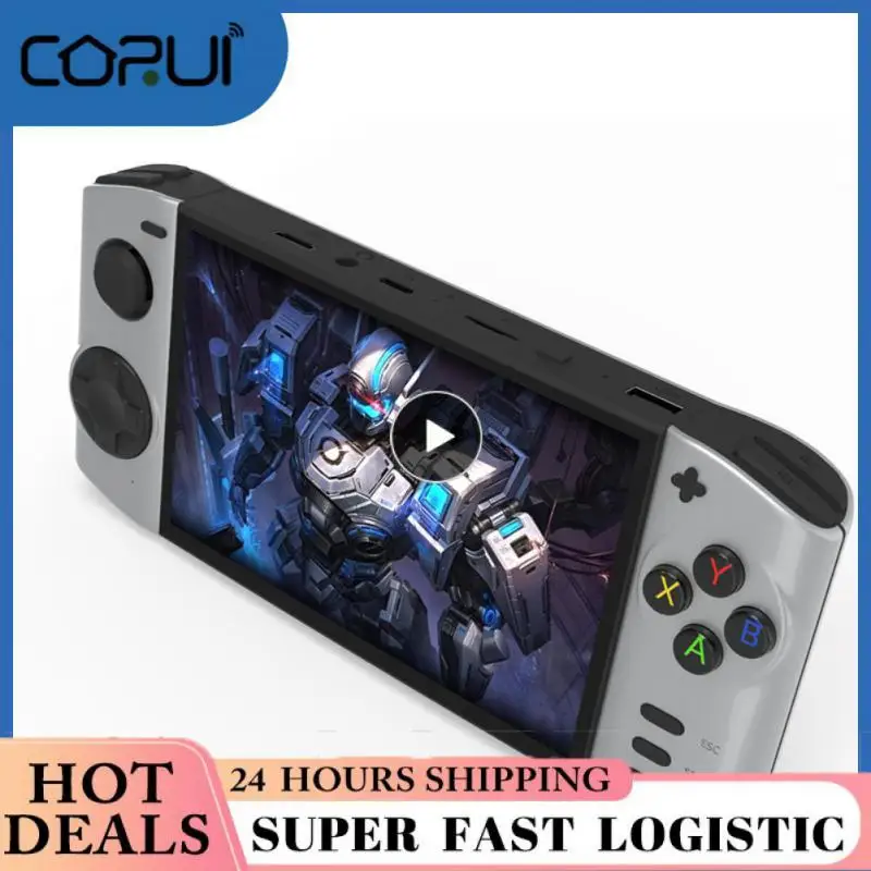 

Mecha Handheld Game Console Ips Touch Screen Video Game Console Portable Multi-purpose Game Machines Console 5.1 Inch 720p Retro