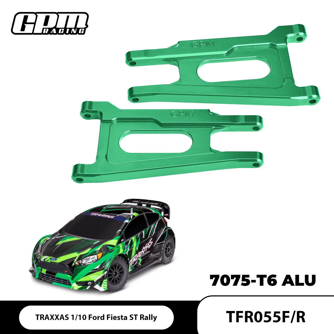 Фото GPM 7075-T6 Рычаги передней/задней подвески из сплава TRAXXAS 1/10 Ford Fiesta ST Rally 74276-4 №1