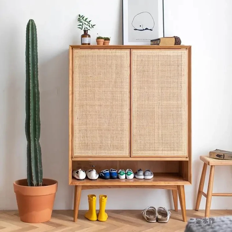 Шкаф для гостиной крыльца прихожей вместительные шкафы хранения из ротанга