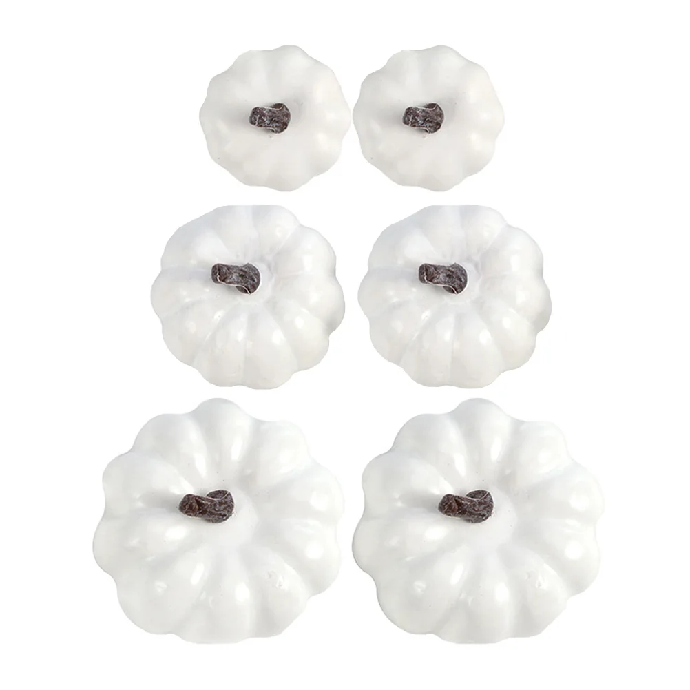 

6pcs Pumpkin Prop Sturdy Simulation Pumpkin Pumpkin Decor Pumpkin Prop for Home