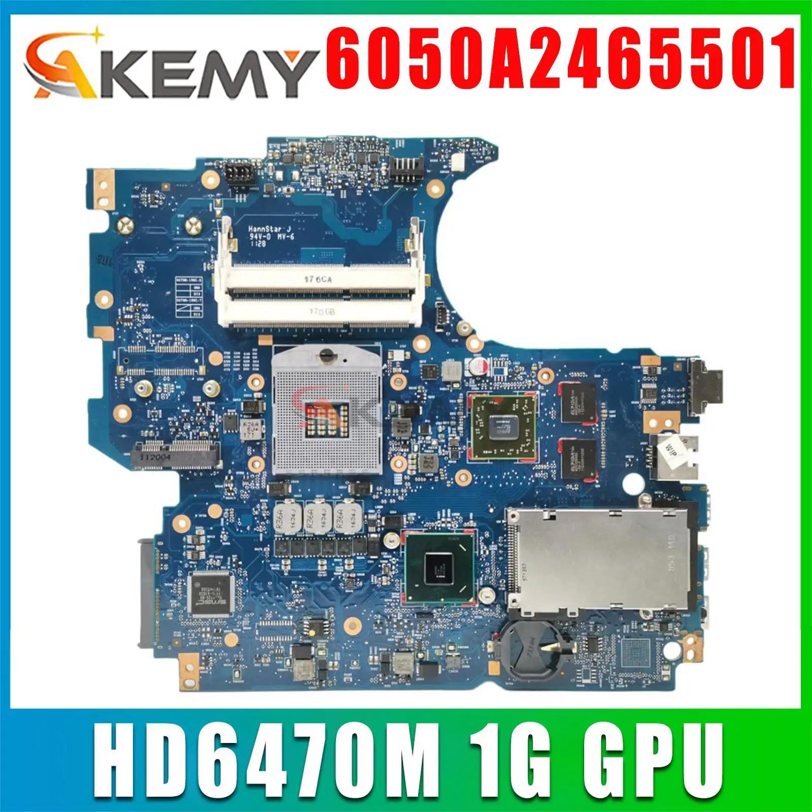 

670795-001 658343-001 670794-001 For HP ProBook 4530S 4730S Laptop Motherboard HM65 6050A2465501 With HD6470M 1G GPU