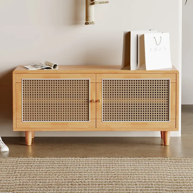 Табурет для обуви из ротанга домашняя дверь может сидеть на шкафу табурет