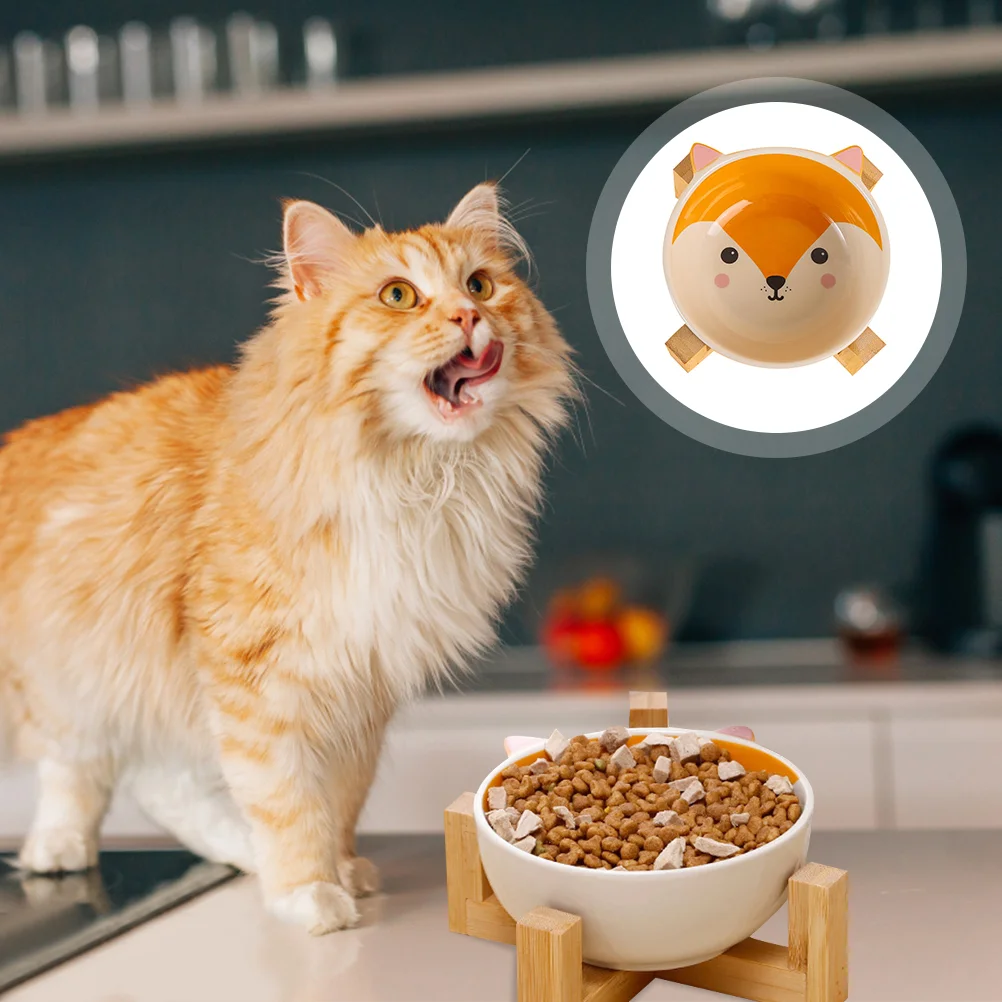 

1 Set Bowl Puppy Bowl Cartoon Kitten Bowl Multi-function Accessory for Puppy Cat