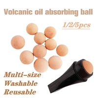 125pcs 22mm oil absorbing volcanic stone natural volcanic roller oil control rolling stone matte makeup face skin care tool