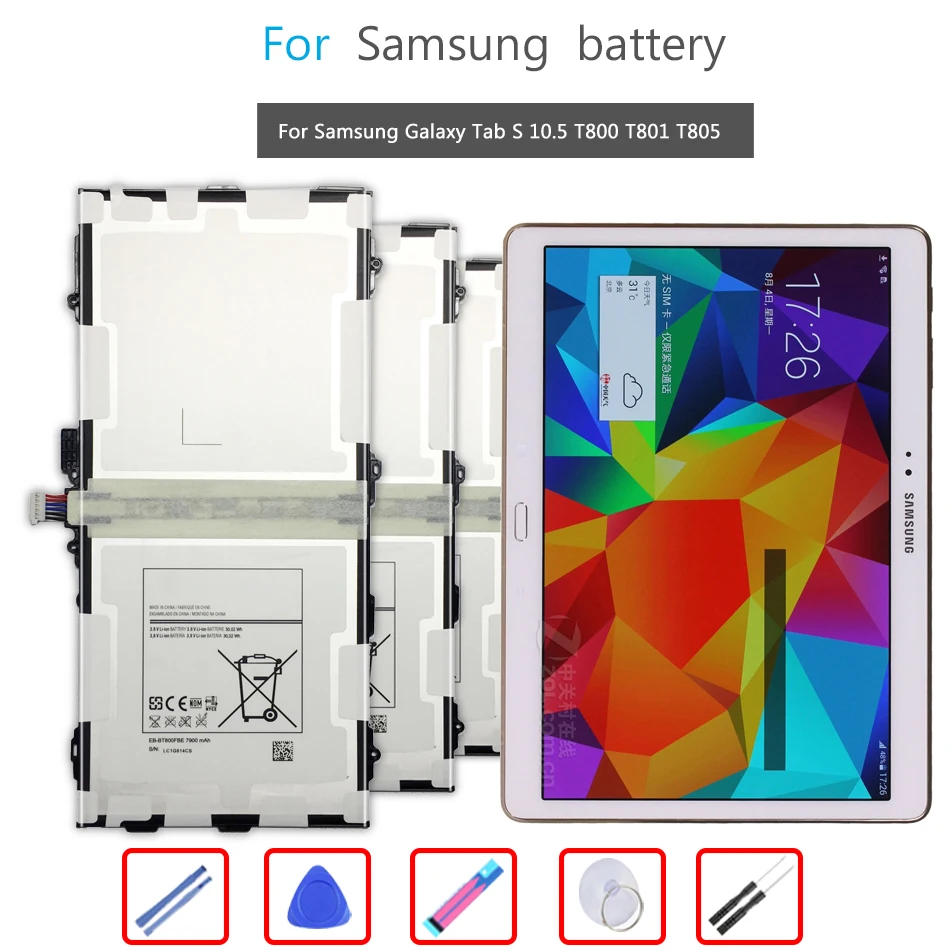 

Литий-полимерный аккумулятор для планшета Samsung Galaxy Tab S 10,5 SM T800 T801 T805