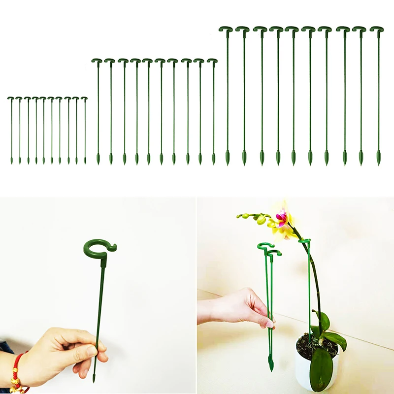 

10Pcs Butterflies Orchid Flower Stand Fixed Anti- Lodging Leaf Guard Phalaenopsis Flower Succulents Plant Potted Support Rods