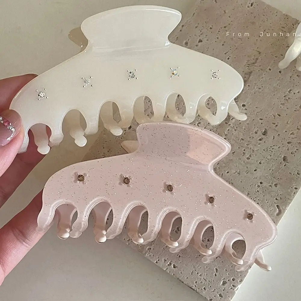 

Shape Large Grab Clip Korean Style Headwear Rhinestone Hair Claw Female Hair Accessories Acetic Acid Hair Clip