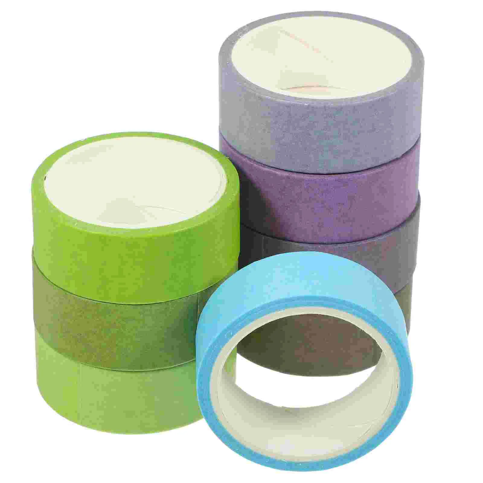 

8 Rolls Scrapbook Purple Washi Tape Stickers Journaling Supplies Decorative Adhesive Tapes