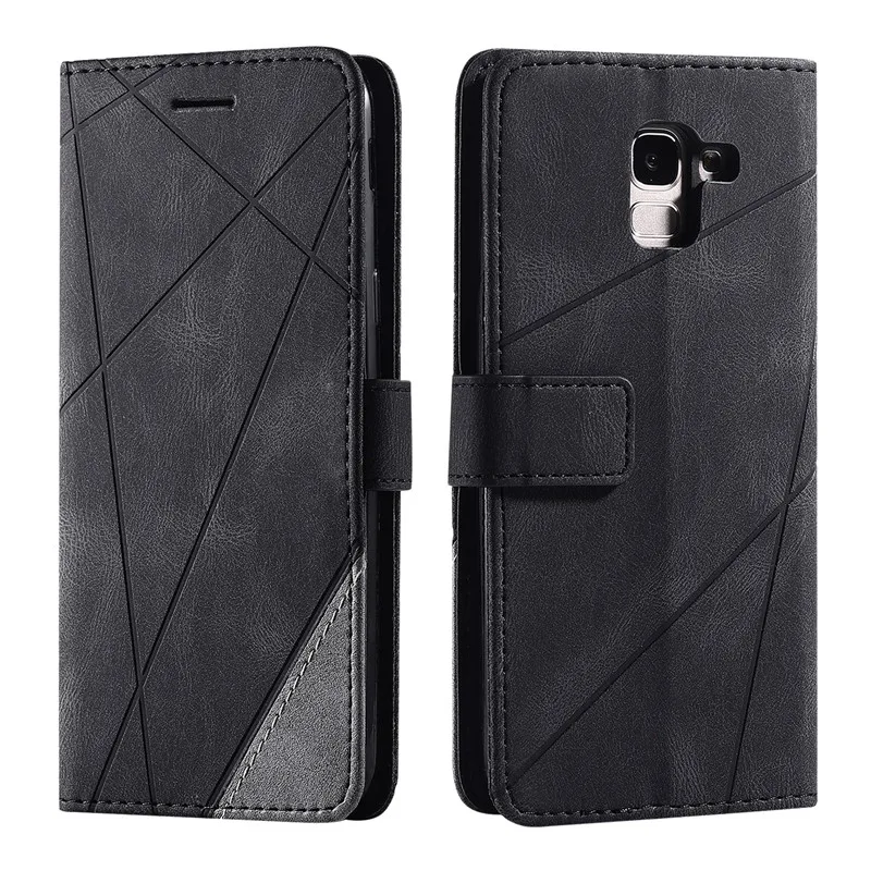 Фото Кожаный чехол 2025 года для Samsung Galaxy J6 2018, чехол с откидной крышкой для Fundas Samsung J6 2018, чехлы для телефонов Galaxy J8 2018 E №3