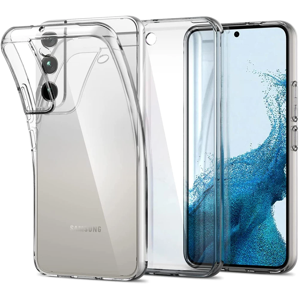 

10PCS Clear Silicone Soft Case For Samsung Galaxy S22 S21 S20 FE S10 S9 S8 Note 10 Plus Note 9 8 20 Ultra Thin Back Cover TPU