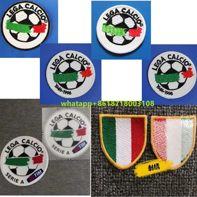 Ретро Серия a 97-10 сезон итальянская Лига нарукавники с вышивкой Логотип футбольные майки нашивки значки