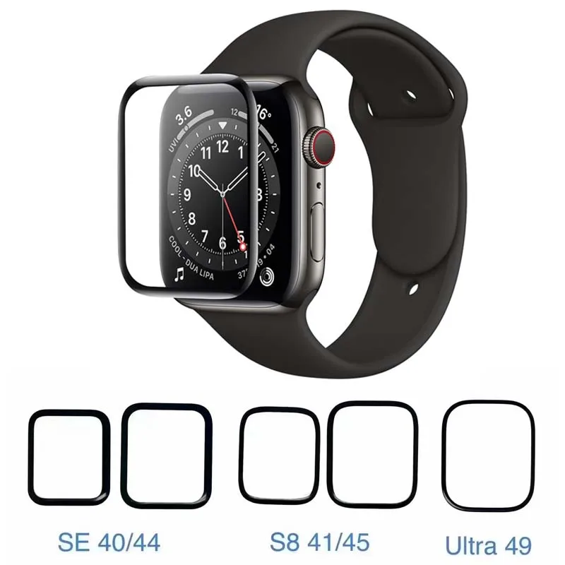 

50PCS 3D Full cover Blue Ray PMMA Soft Screen Protector Film for Apple Watch S8 49mm S7 41mm 45mm 38mm 42mm 40mm 44mm