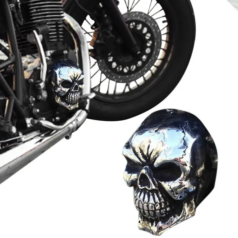 

Motorcycle Skull Horn Cover Motorcycle Skull Horn Cover Resin Horn Case Cowbell Cover Moto Accent Accessory Decorations
