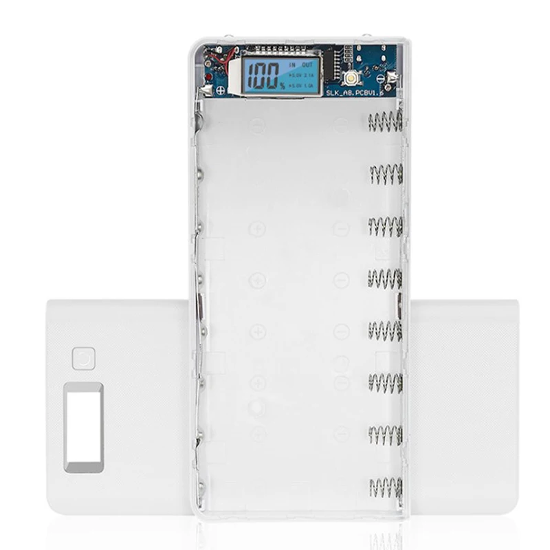 8x18650 фонарик зарядное устройство для аккумулятора держатель внешнего DIY Оболочка