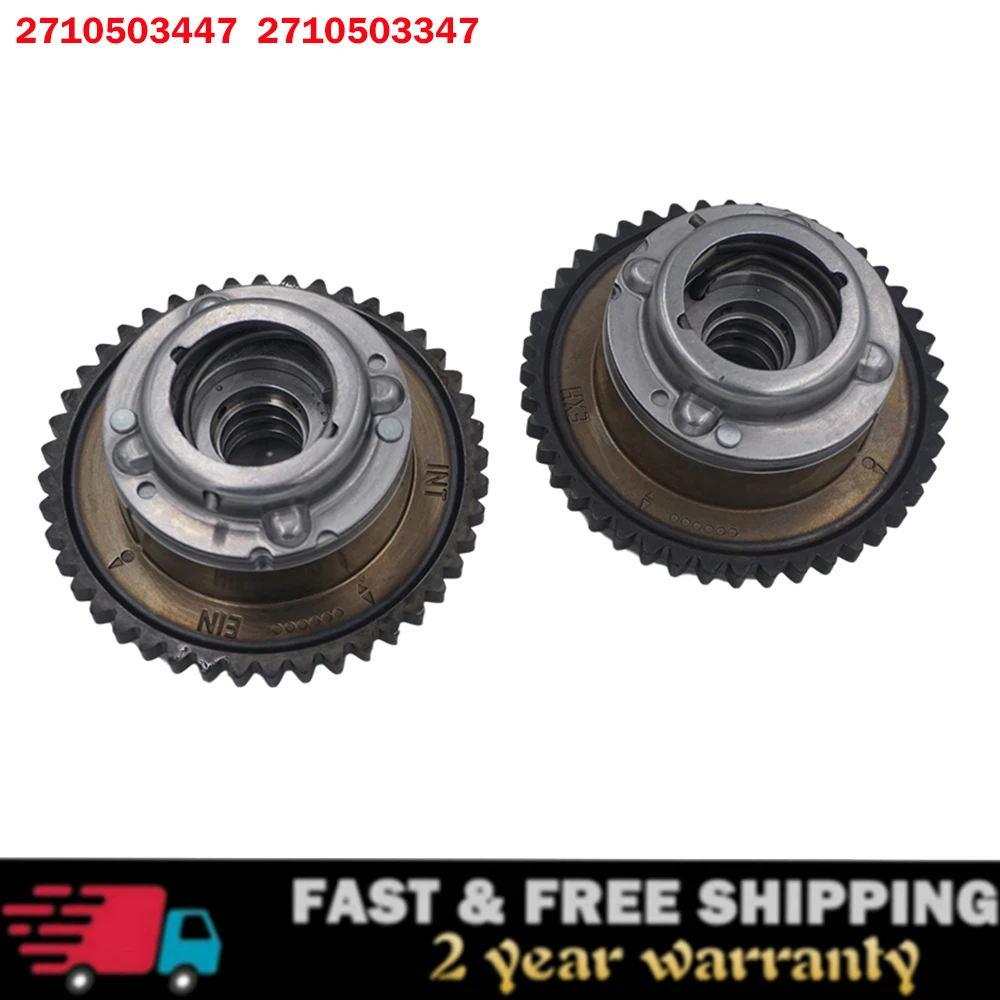 

(Intake + Exhaust) Pair Camshaft Adjuster Actuators For Mercedes W203 W204 C250 SLK250 2710503347 2710503447