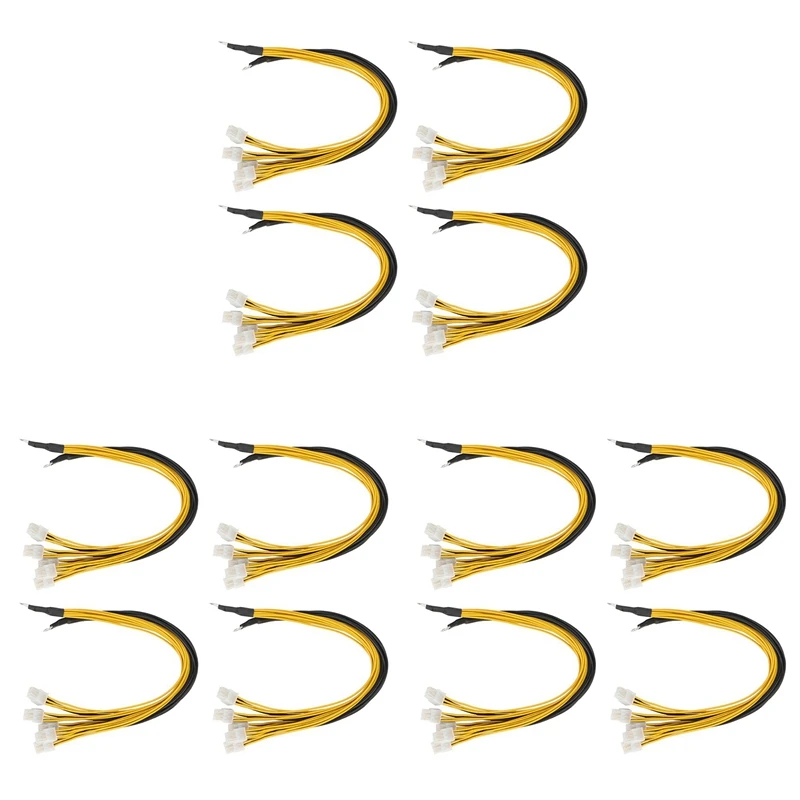 

12Pack 6Pin Connector Server Power Supply Cable Pcie Express For Antminer S9 S9I Z9 For P3 P5 Support Miner PSU Cable