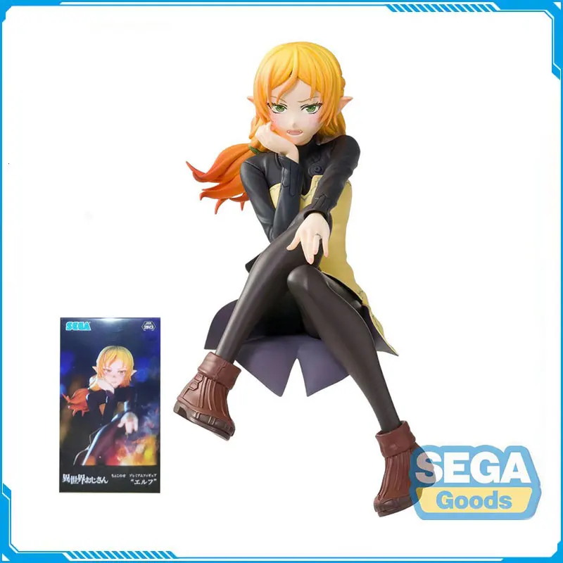 

14Cm Original SEGA Isekai Ojisan Uncle From Another World Elf Noodle Pressure PVC Action Figure Model Doll Toys