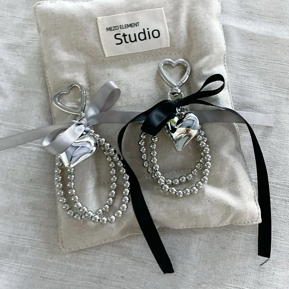 Черная лента с бантом искусственная сумка украшение женский аксессуар брелок