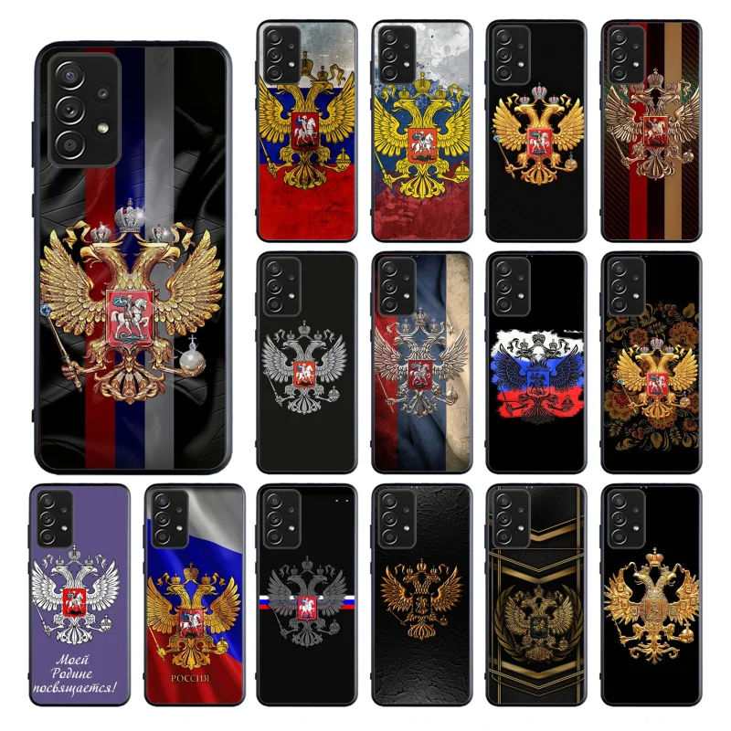

Russia Russian Flag Emblem Phone Case for Samsung Galaxy A13 A22 A12 A32 A71 A11 A21S A33 A52 A72 A51 A50 A70 A31 M31