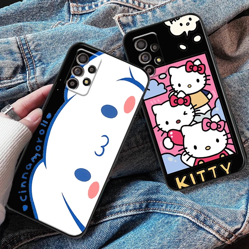 

Hello Kitty Pink Cute Cinnamoroll For Samsung S8 S9 Plus S10 S10E S20 S21 FE Lite Ultra Plus Phone Case Silicone Cover Funda