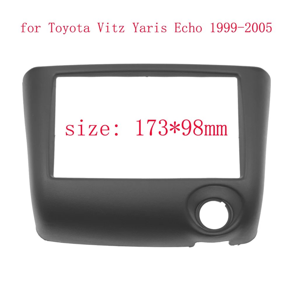 HAOCHEN 2Din 7-дюймовая Автомобильная аудиопанель для Toyota Vitz Yaris, Echo 1999-2005 рамка для приборной панели CD DVD монтажная панель рамка