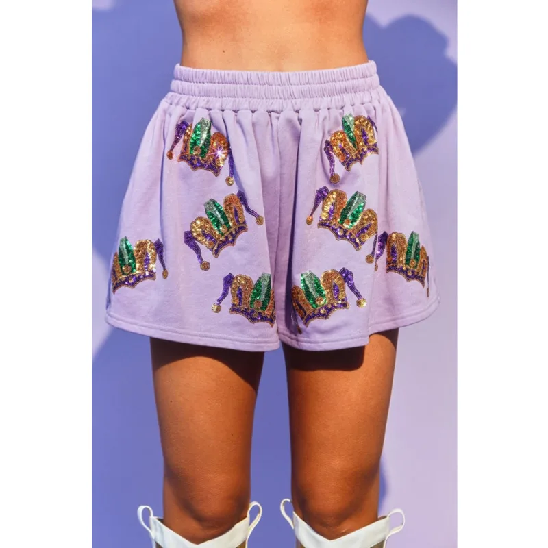 Рубашка и шорты женские с блестками коротким рукавом свободного покроя