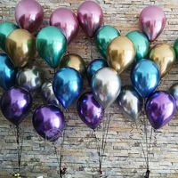 10pcs 51012 inch glossy metallic pearl latex balloons thick chrome metallic helium balloons birthday party decoration