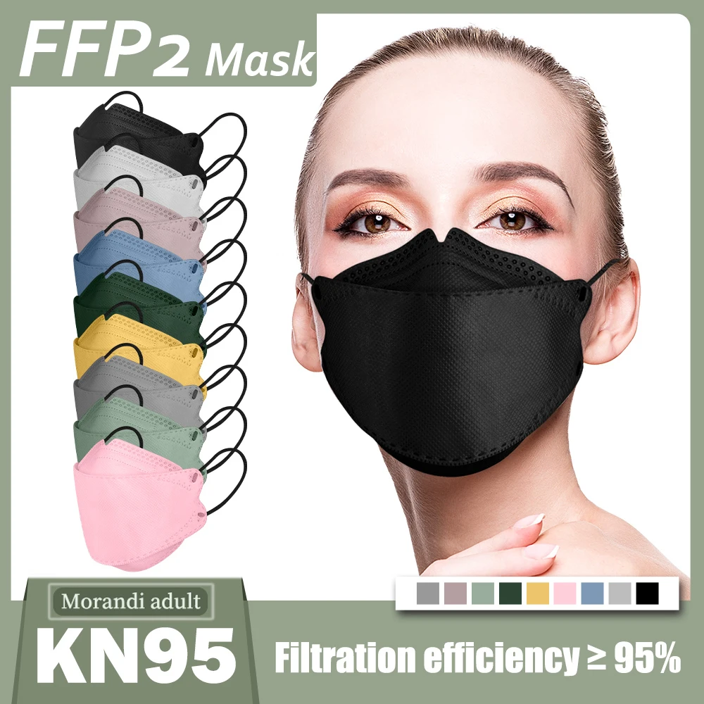 

korean fish mask morandi colores ffp2 masks kn95 ce certified fpp2 approved masks ffp2mask black kf94mask ffp2 reusable kn95mask