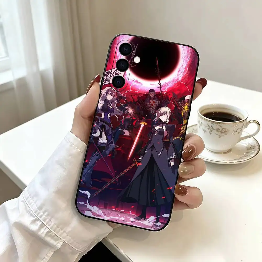 Фото Чехол для телефона Clash With Future Self Fatestay night UBW из мягкого силикона для Samsung Galaxy A73/A72/A70/A53/A52/A51 - черный №4