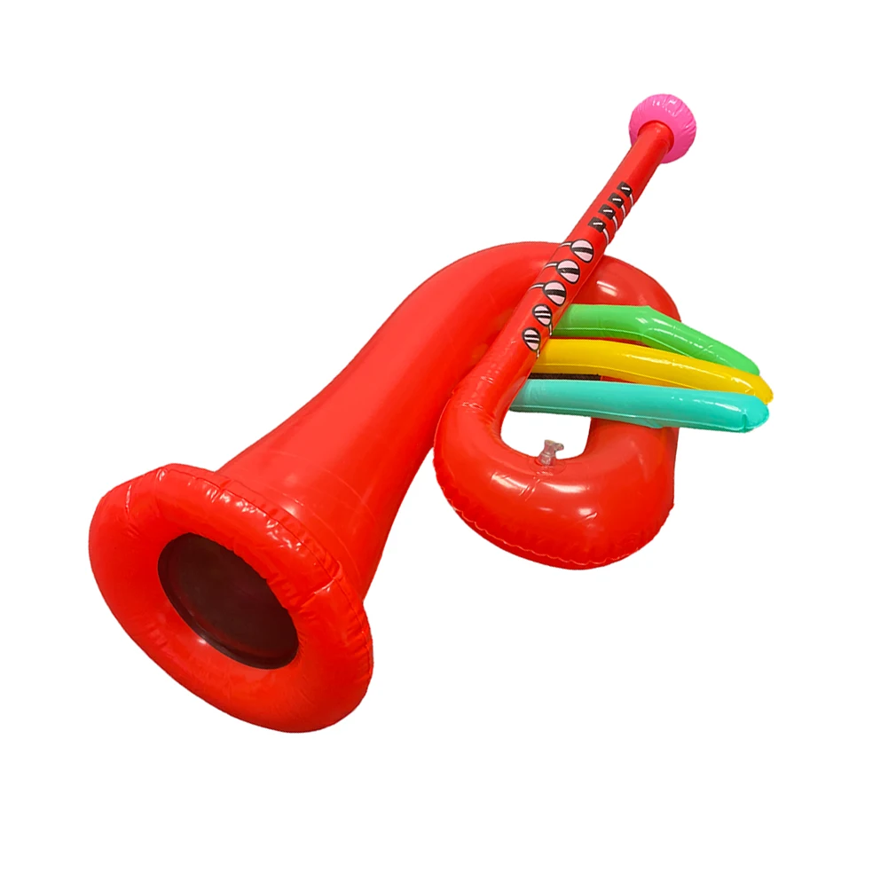 

Inflatable Toy Music Small Speakers Trumpet Cornet Photobooth Party Fun Red Party Ballon Decorations Favors Props Gift